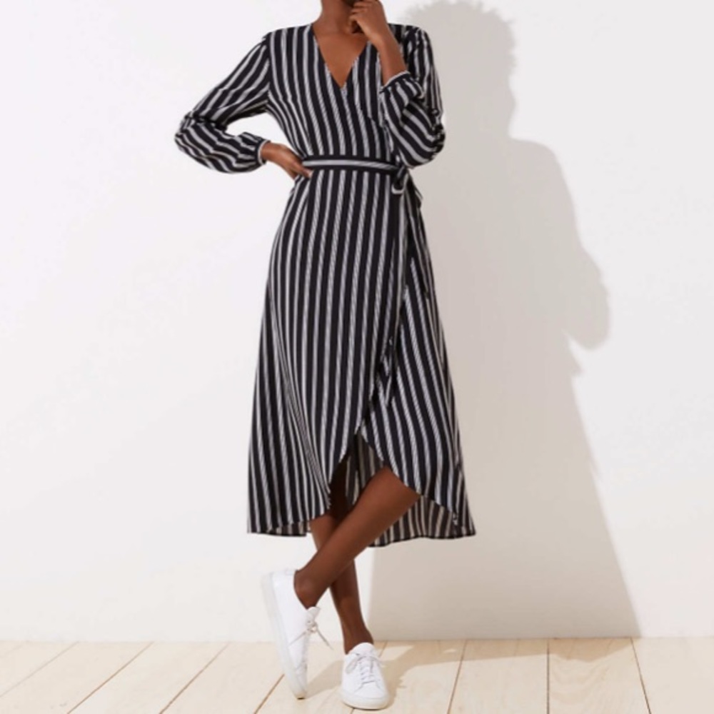 Wrap Stripe Dress